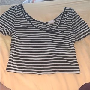 Striped Crop top